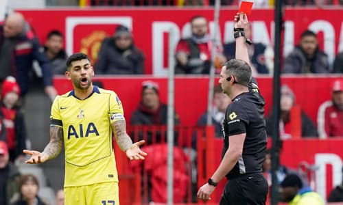 Cristian Romero, Tottenham, red card, 2025/26