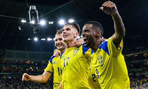 Benjamin Nygren, Viktor Gyokeres, Alexander Isak, Sweden, 2026