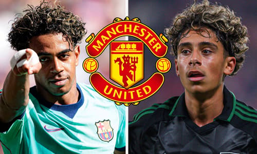 Lamine Yamal, Mezian Mesloub, Man Utd