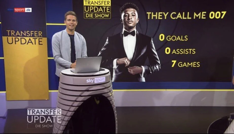 Jadon Sancho was dubbed football's original 007