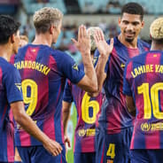 Ronald Araujo, Robert Lewandowski, Lamine Yamal, Barcelona, 2025/26