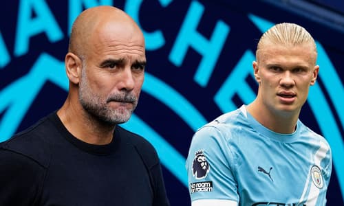 Pep Guardiola, Erling Haaland, Man City, 2025/26