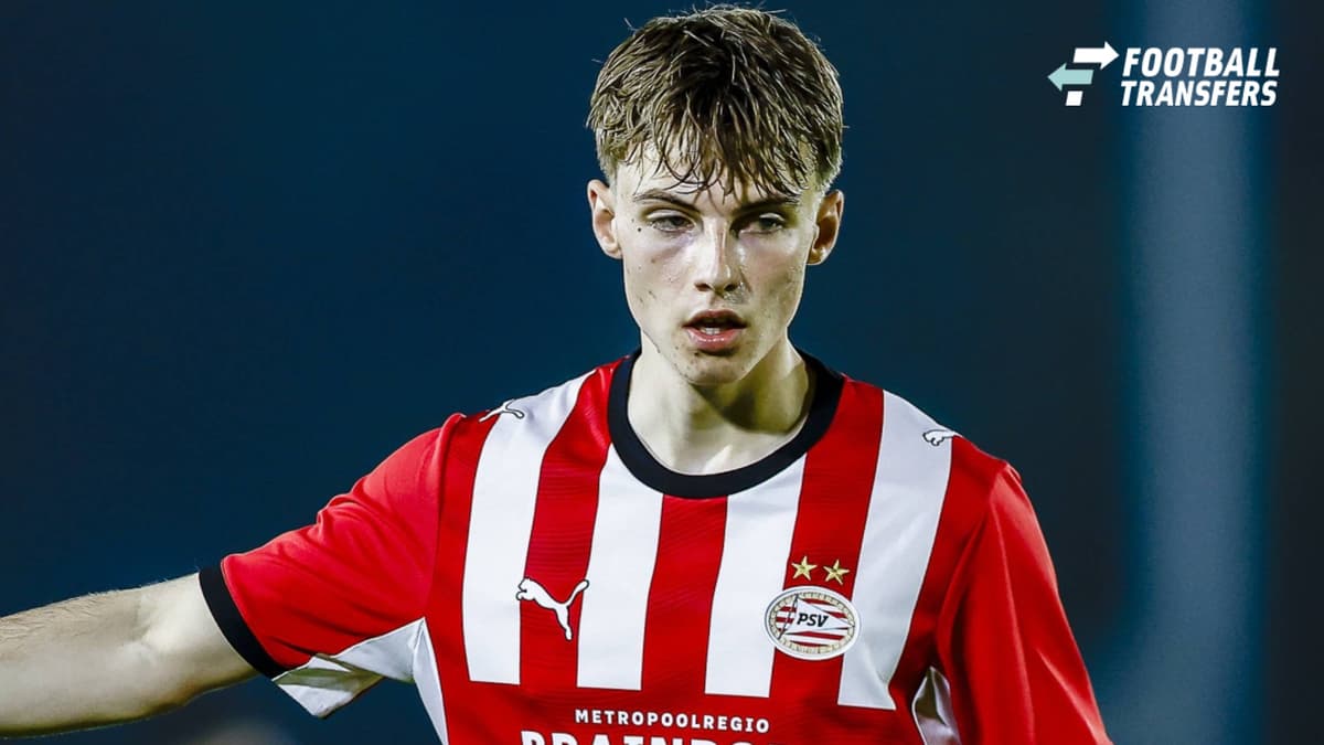 EINDHOVEN , 14-09-2026 , De Herdgang , season 2026 2027 , Dutch Keuken Kampioen Divisie football , match between Jong PSV and Jong AZ , picture shows Jong PSV player Mikkel Bro Hansen Jong PSV - Jong AZ  x207066551x Copyright: