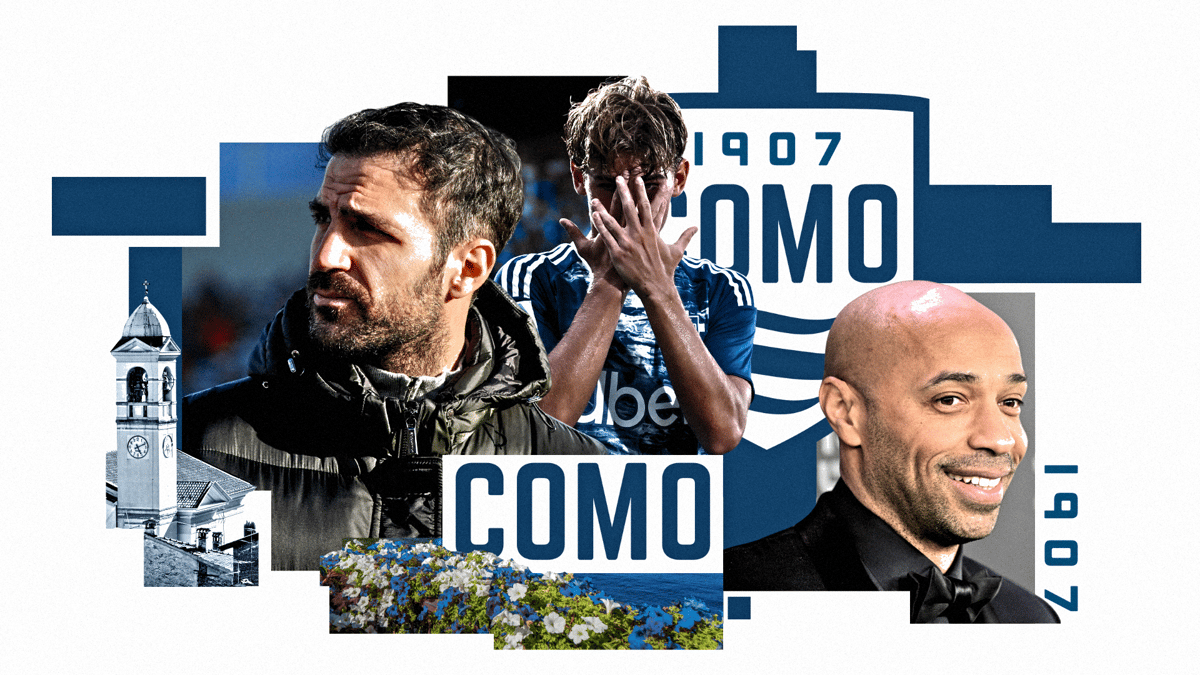 Cesc Fabregas, Nico Paz, Thierry Henry, Como