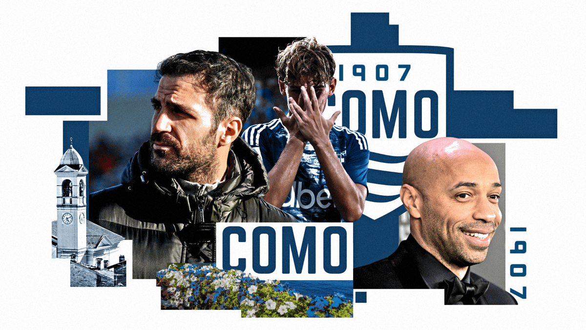 Cesc Fabregas, Nico Paz, Thierry Henry, Como