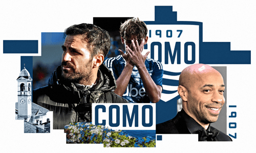 Cesc Fabregas, Nico Paz, Thierry Henry, Como