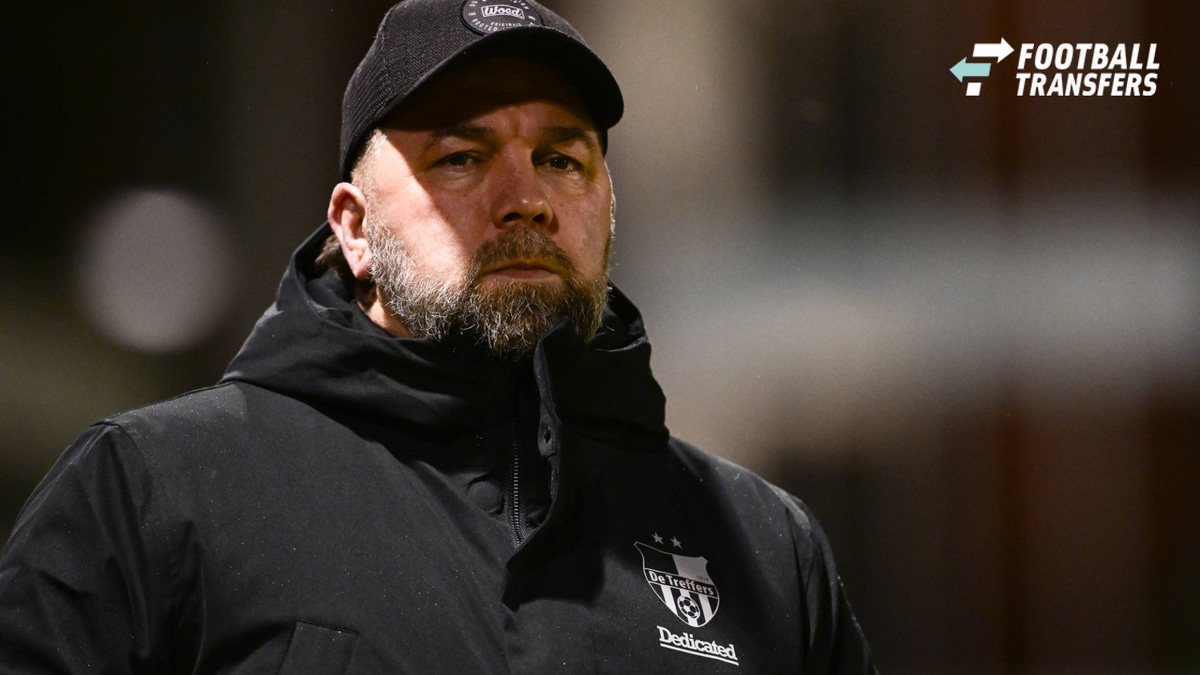 GROESBEEK , 06-12-2025 , Sportpark Zuid , season 2025 2026 , Dutch Tweede Divisie football , match between de Treffers and Jong Sparta , picture shows de Treffers Trainer Theo Janssen Theo Janssen de Treffers - Jong Sparta  x32378134x Copyright:
