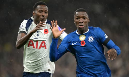 Chelsea's Moises Caicedo in action against Tottenham, 2025/26