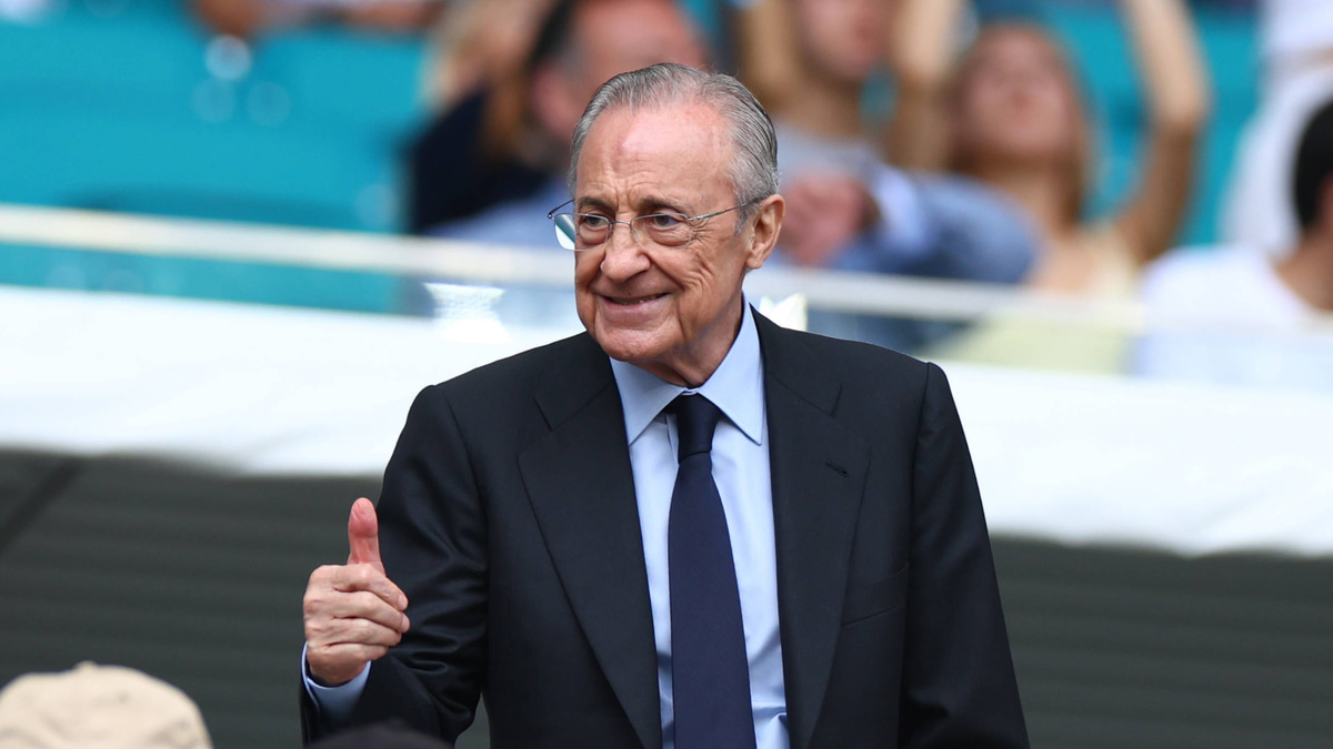 Real Madrid president Florentino Perez