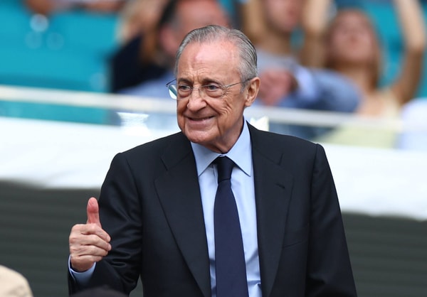 Real Madrid president Florentino Perez