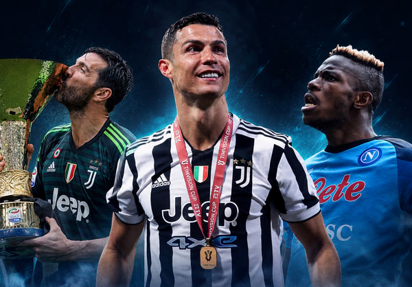 Gianluigi Buffon, Cristiano Ronaldo, Victor Osimhen, Serie A record transfers
