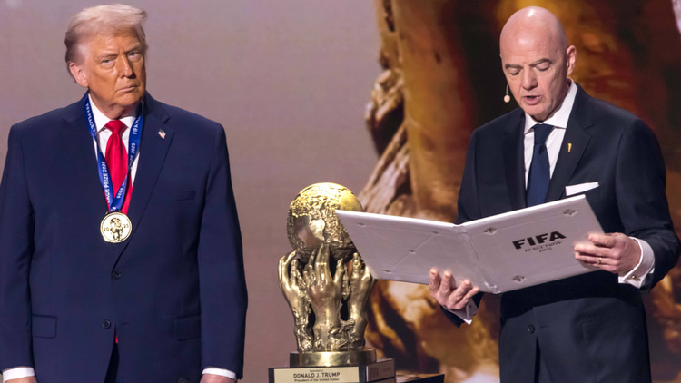 Donald Trump receives FIFA's 