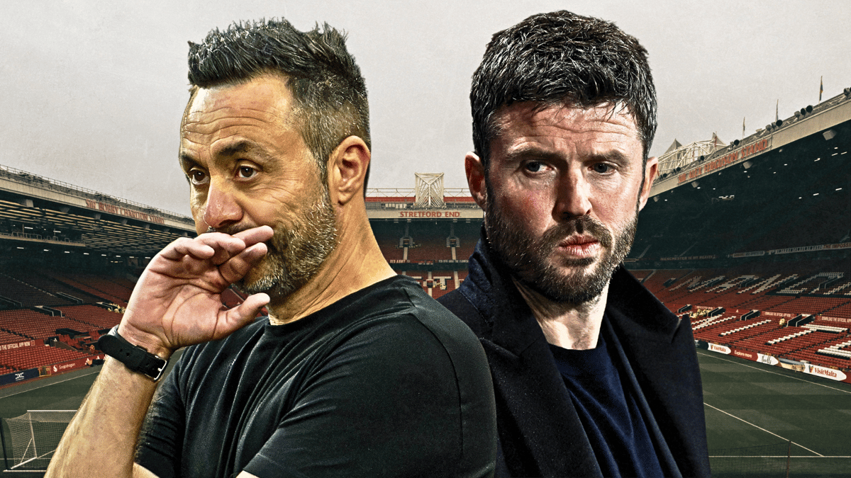 Roberto de Zerbi, Michael Carrick, Man Utd