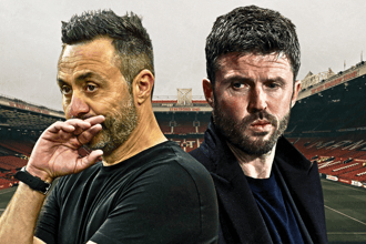 Roberto de Zerbi, Michael Carrick, Man Utd