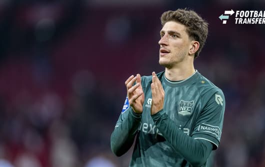 AMSTERDAM: NEC Nijmegen defender Ahmetcan Kaplan during the Vriendenloterij Eredivisie match between Ajax and NEC at the Johan Cruijff ArenA on October 10, 2026, in Amsterdam, the Netherlands. Photo by DeFodi Images