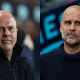 Liverpool manager Arne Slot and Man City manager Pep Guardiola