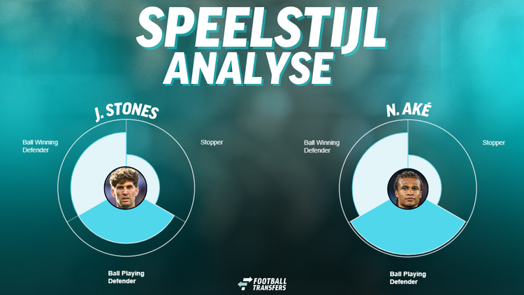 De speelstijlen van John Stones en Nathan Aké.