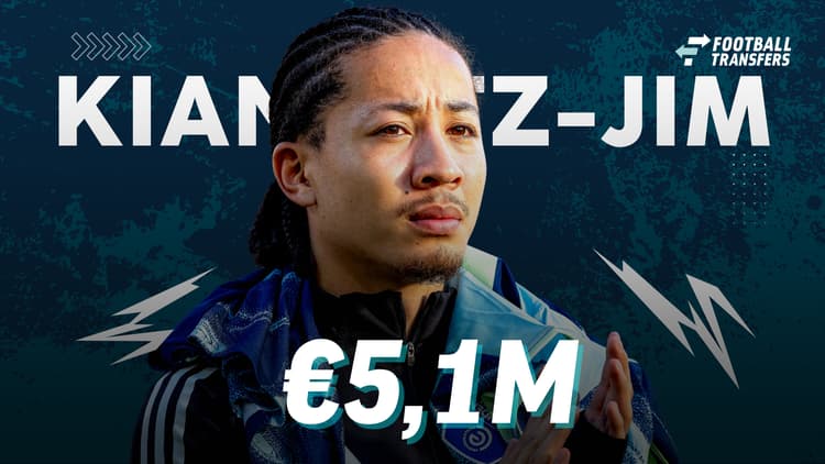 De Estimated Transfer Value (ETV) van Kian Fitz-Jim.