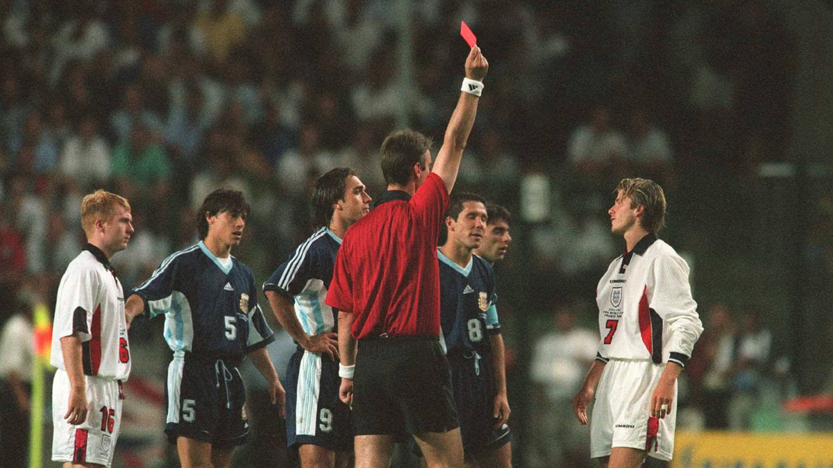 David Beckham sent off, 1998 World Cup