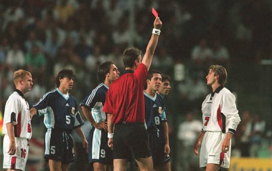 David Beckham sent off, 1998 World Cup