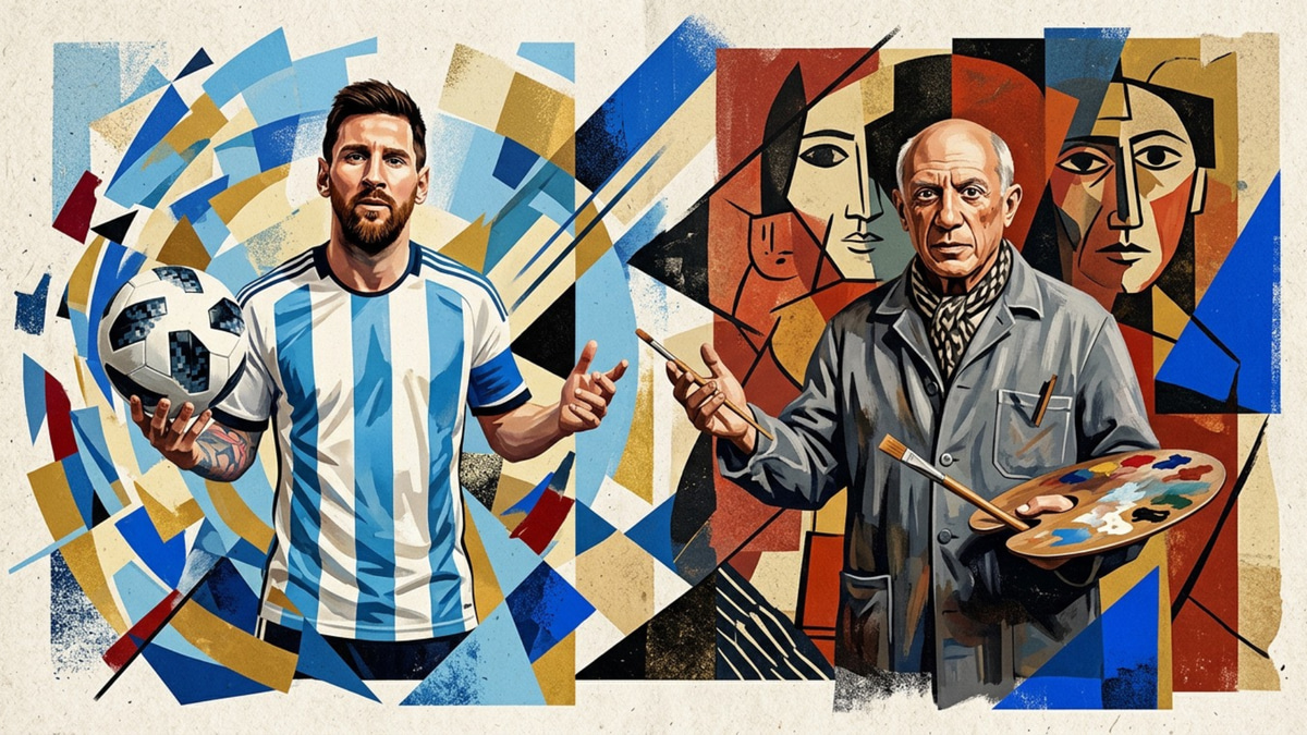 Lionel Messi and Pablo Picasso