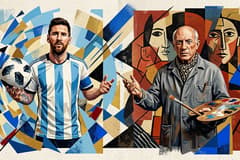 Lionel Messi and Pablo Picasso