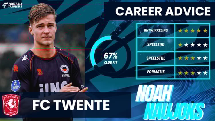 De Club Fit van Noah Naujoks met FC Twente.