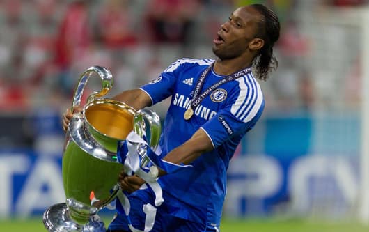 Didier Drogba, Chelsea, Champions League trophy