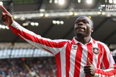 20th September 2026; Etihad Stadium, Manchester, England; Premier League Football, Manchester City versus Sunderland; Brian Brobbey of Sunderland celebrates after scoring in the 12th minute to make it 1-1 RogerxEvans
