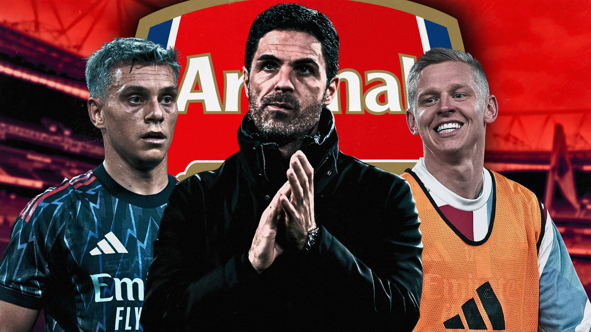 Leandro Trossard, Mikel Arteta, Oleksandr Zinchenko, Arsenal