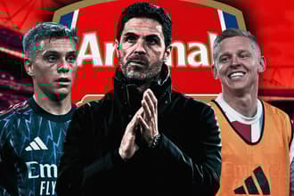 Leandro Trossard, Mikel Arteta, Oleksandr Zinchenko, Arsenal