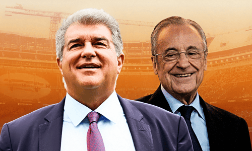 Joan Laporta, Florentino Perez, Barcelona