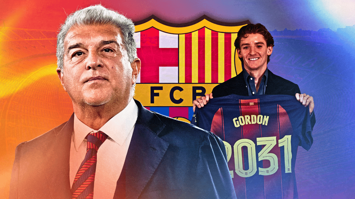 Joan Laporta, Anthony Gordon, Barcelona