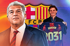 Joan Laporta, Anthony Gordon, Barcelona