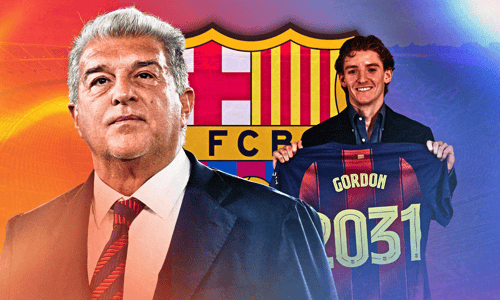 Joan Laporta, Anthony Gordon, Barcelona