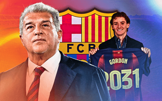 Joan Laporta, Anthony Gordon, Barcelona