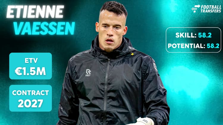De Skill-rating, ETV en contractduur van Etienne Vaessen.