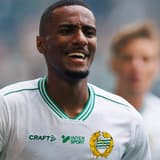 September 13, 2026: Hammarby s Paulos Abraham celebrates after scoring the 1-0 goal during the Allsvenskan soccer match between Hammarby and Brommapojkarna on September 13, 2026, in Stockholm  Copyright: CAISAxRASMUSSEN BB260913CR020