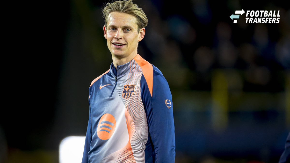FC Barcelona, Barca midfielder Frenkie de Jong during the match Club Brugge vs FC Barcelona at the Jan Breydelstadion for the Champions League - League phase - Matchday 4 season 2025-2026 in BRUGES, Belgium on 5 november 2025, (photo by Marcel van D...