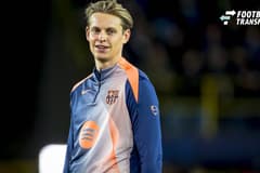 FC Barcelona, Barca midfielder Frenkie de Jong during the match Club Brugge vs FC Barcelona at the Jan Breydelstadion for the Champions League - League phase - Matchday 4 season 2025-2026 in BRUGES, Belgium on 5 november 2025, (photo by Marcel van D...