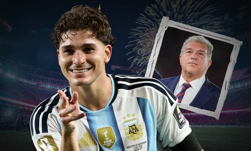 Julian Alvarez, Joan Laporta, Barcelona