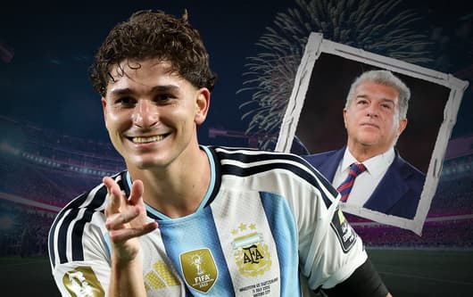 Julian Alvarez, Joan Laporta, Barcelona