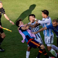 Spain-Argentina World Cup final brawl