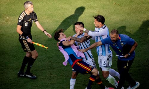 Spain-Argentina World Cup final brawl