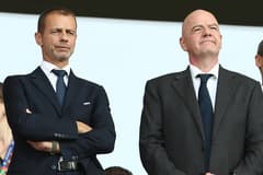 FIFA president Gianni Infantino and his UEFA president Aleksander Ceferin