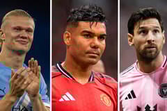 Erling Haaland, Casemiro, Lionel Messi