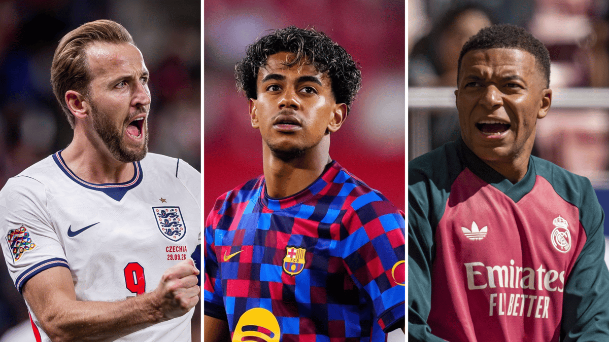 Harry Kane, Lamine Yamal, Kylian Mbappe