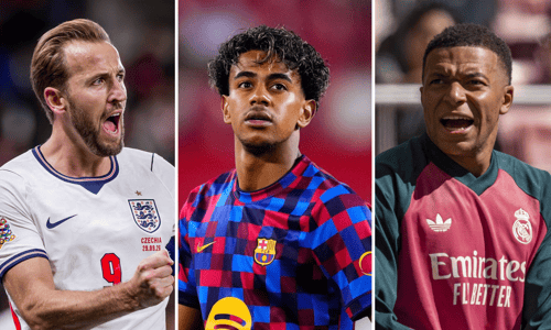 Harry Kane, Lamine Yamal, Kylian Mbappe