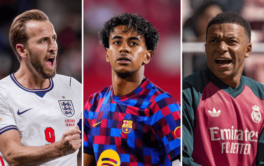 Harry Kane, Lamine Yamal, Kylian Mbappe