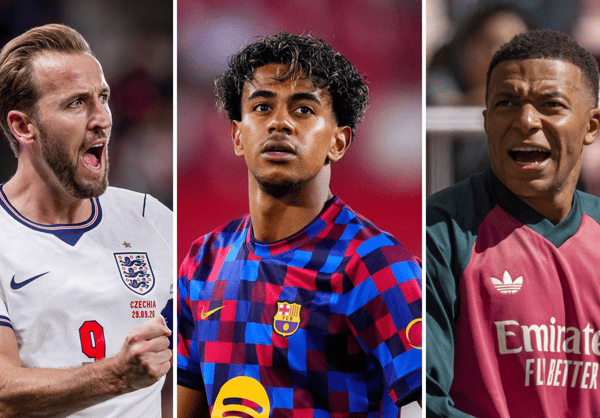 Harry Kane, Lamine Yamal, Kylian Mbappe